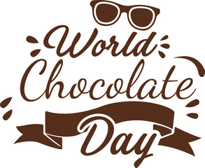 World Chocolate Day Celebration, Chocolate Day Design, t shirt design