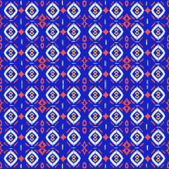 geometric Oriental Ikat traditional pattern designs suitable for backgrounds, rugs, wallpaper, clothing, wraps, batik, fabric, and embroidery style vector illustrations
