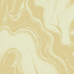 Liquid swirl light beige stone background. Marble stripes, pastel tone color wave texture, modern swirl wallpaper. Suminagashi pattern with oil painting streaks. Vector