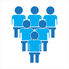 GATHERING GROUP WORKER ICON SYMBOL