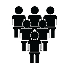 GATHERING GROUP WORKER ICON SYMBOL