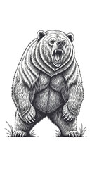 American Zoo Day Wildlife Vector Set