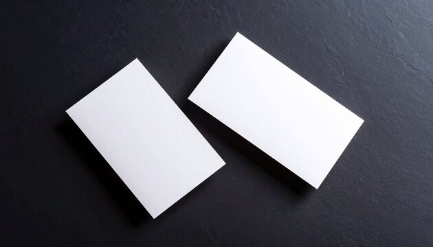 Blank Business Cards Mockup Clean & Minimalist Design Template