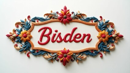 Embroidered new label