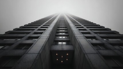 Symmetrical high-rise ascends