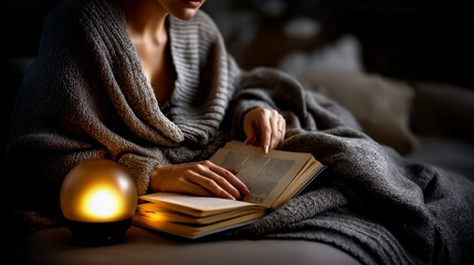 Person Enjoys Quiet Moment with Book