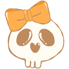 Halloween Ghost Skull Clip Art