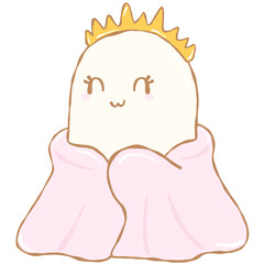 Ghost Princess Halloween Clipart