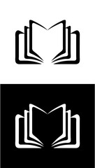 vector silhouette book symbol