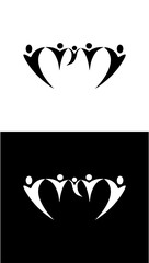 vector illustration of a family symbol