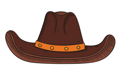 Cartoon Cowboy Hat with Studded Band
