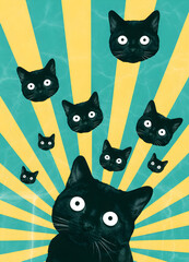 Cat Explosion Poster