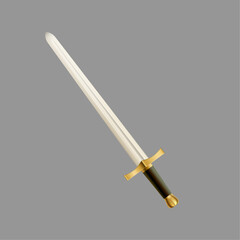 Medieval Knight's Longsword Vector Illustration