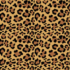 Leopard Print Animal Fur Seamless Pattern