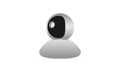 Bullet cctv camera design vector
