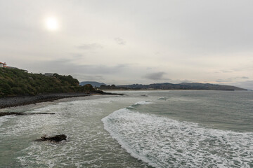 Pacific Ocean from Second Beach, Dunedin, New Zealand