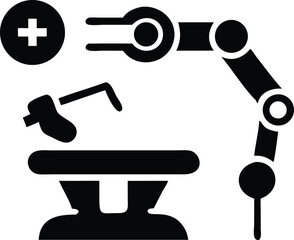 Robotic arm welding with medical plus icon