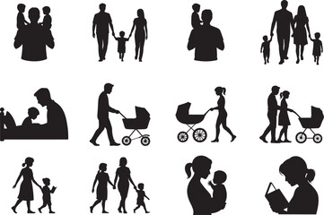 Family parenting activities people children