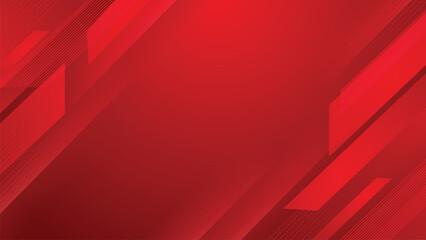 Red Geometric Gradient Vector Background