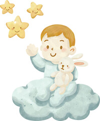 Twinkle Twinkle Baby Shower Clipart, Sweet Dreams Nursery Clipart