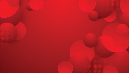 Red Geometric Gradient Vector Background
