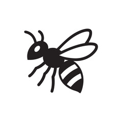 vector illustration of a bee