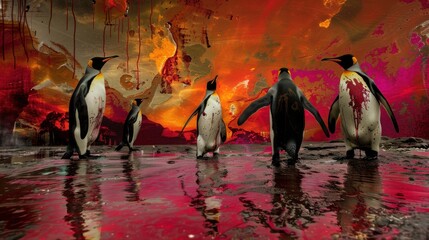 Oil Stained King Penguins Struggle Ashore Amid Environmental Disaster