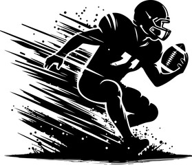 american football silhouette vector, illustration, icon, symbol, sign, football, design, sport, art, cartoon, ball, vintage, set, tattoo, grunge, stamp, emblem, helmet, football, sport, protection,