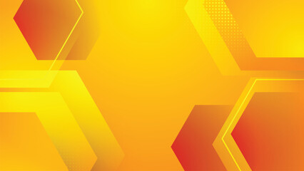 Yellow Geometric Gradient Vector Background