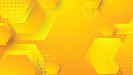 Yellow Geometric Gradient Vector Background