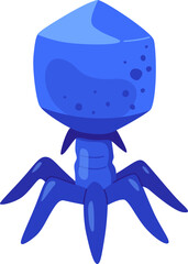 Bacteriophage Virus Illustration

