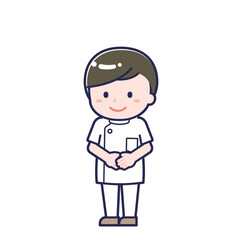 ナース01／ななめ／男性 01