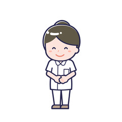 ナース01／ななめ／女性 01