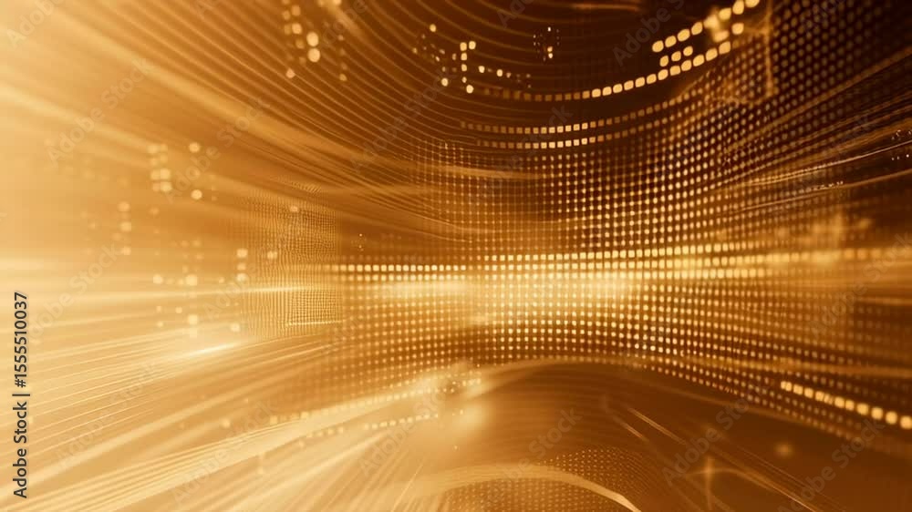 Poster a blurry image of a cityscape with a golden hue. the image is abstract and has a dreamy, surreal qua