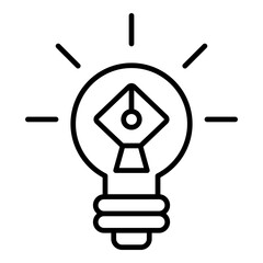 Creating Outline Icon Vector Illustration