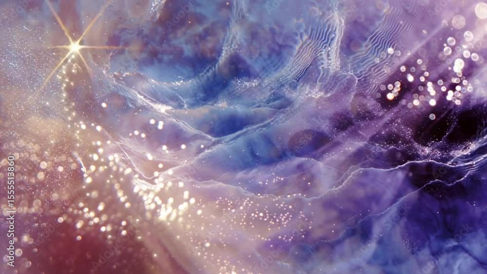 Aufkleber colorful abstract patterns with sparkling lights in vibrant hues generative ai