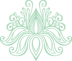 Beautiful flower art and mandala vector design