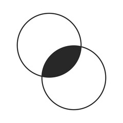 Abstract icon retro futuristic Y2K gradient vector shape elements