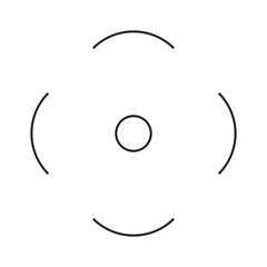 Abstract icon retro futuristic Y2K gradient vector shape elements