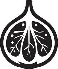 Fig fruit icon clean simple linear