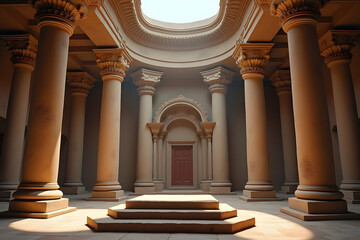 interior of the cathedral Ai generated