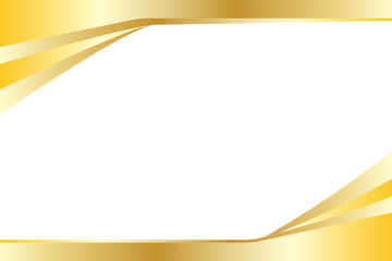 Gold Geometric Frame Template