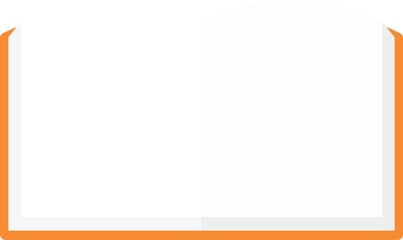 A book illustration. Suitable for educational visuals, presentation page frame, or note layouts.