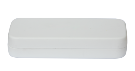 White glasses case isolated on transparent background