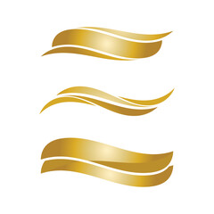 Obraz premium Waves beach logo and symbols template icons app