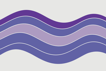 Abstract purple wave design on white background suitable for various creative projects