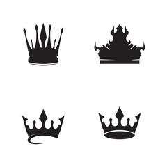 Crown Logo and king Template vector illustration