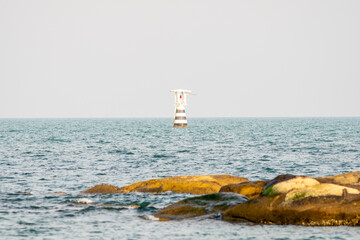 the lighthouse in the sea