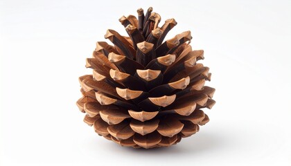 pine cone on white background