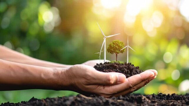 Nurturing Sustainable Futures: A Vision of Renewable Energy and Environmental Harmony